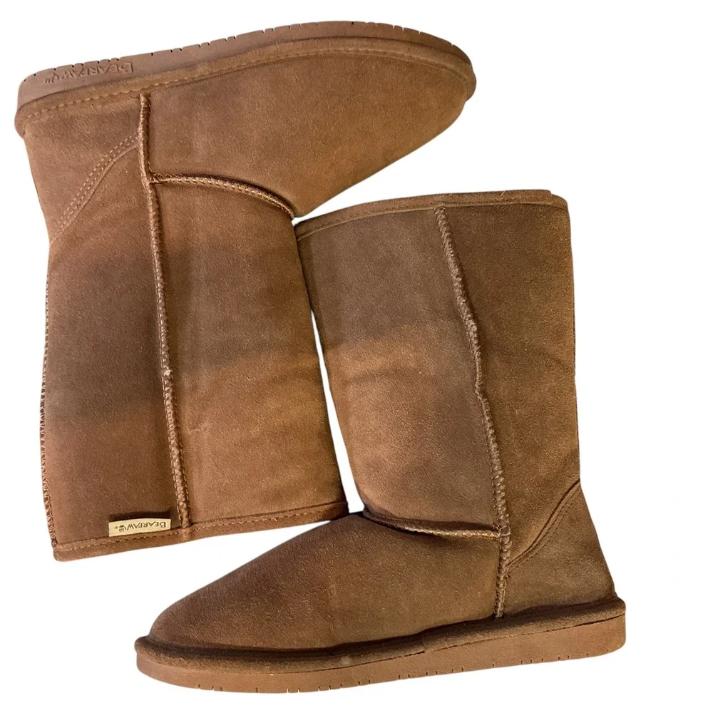 Bearpaw Women's Eva Short Hickory Winter Boots Size 10 Warm Cozy‎